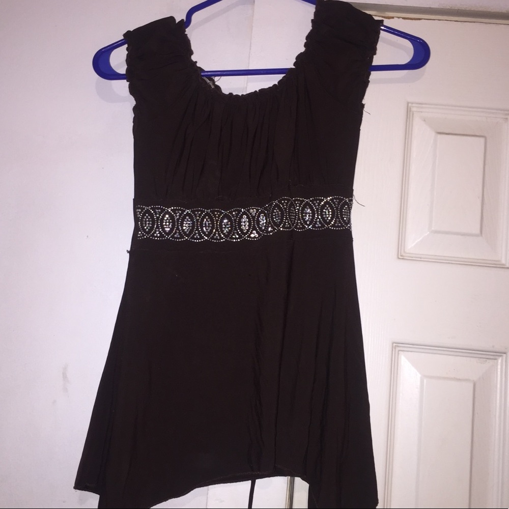 Dark brown blouse